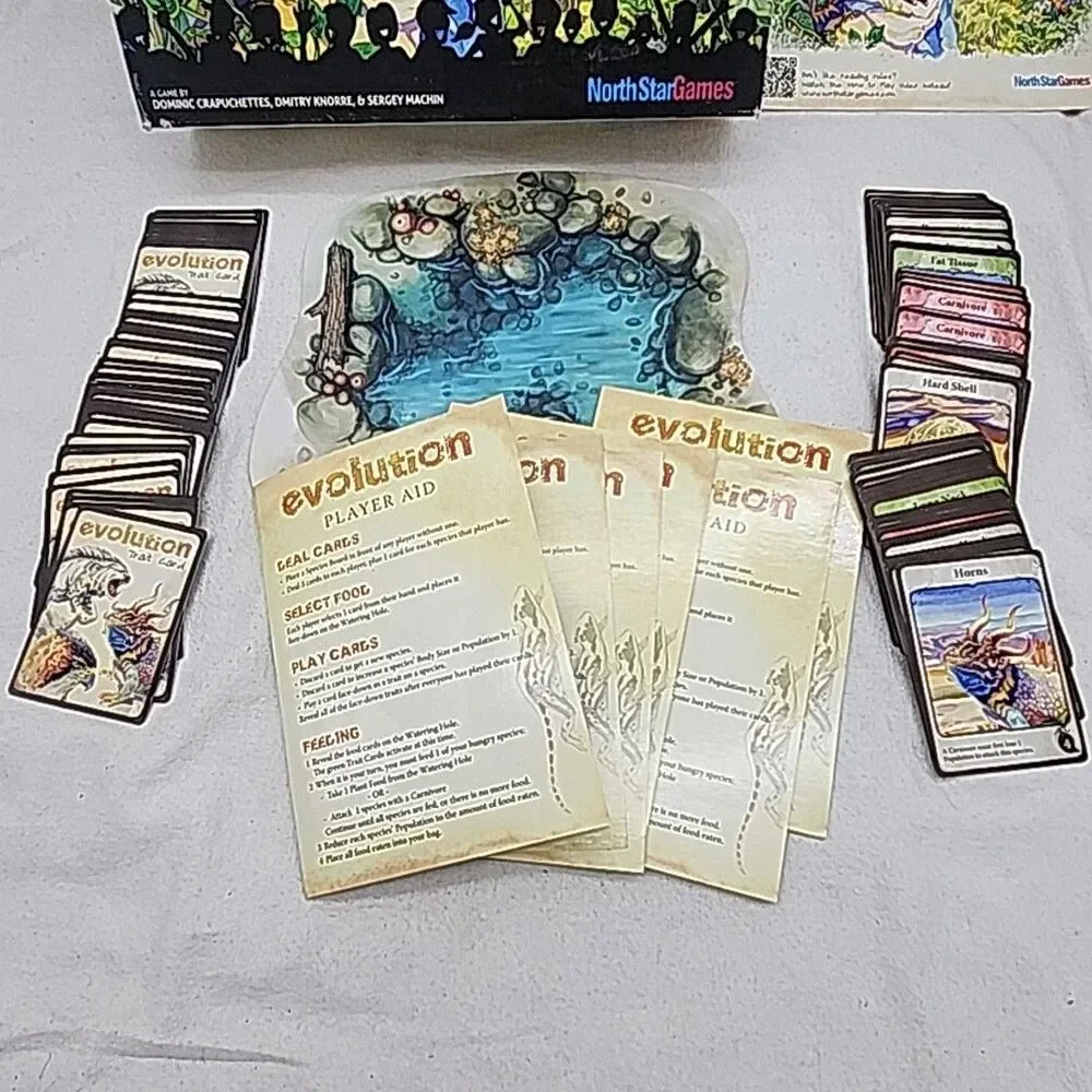 Game Evolution North Star Games Board  2015 Develop And Adapt Species Complete